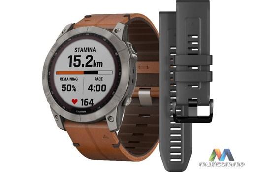 Garmin Fenix 7X Sapphire SOLAR Titanium (Chestnut) Smartwatch