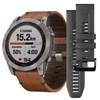 Garmin Fenix 7X Sapphire SOLAR Titanium (Chestnut)