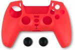 Spartan Gear Silicon Skin Cover i Thumb Grips (Red) PS5
