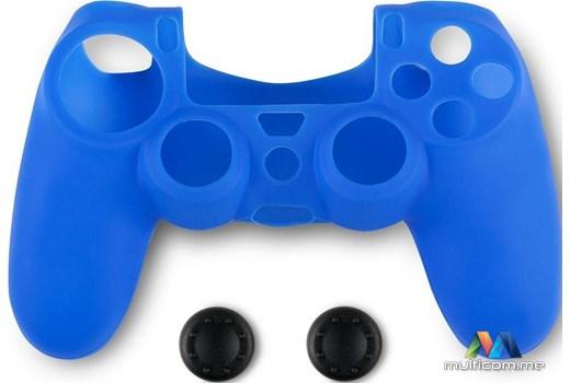 Spartan Gear Silicon Skin Cover i Thumb Grips (Blue) PS4