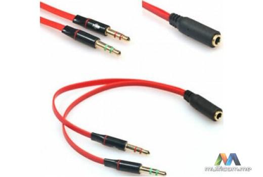 E-GREEN 3.5mm stereo (F) -2 x 3.5mm stereo (M)