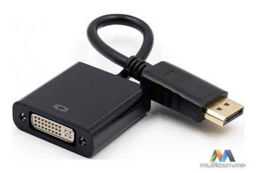 E-GREEN DisplayPort (M) - DVI (F) crni