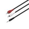 E-GREEN Audio 3.5mm stereo - 2xRCA M/M 5m