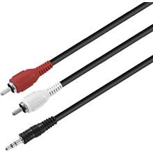 E-GREEN Audio 3.5mm stereo - 2xRCA M/M 5m