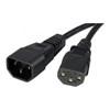E-GREEN C13 - C14 (UPS - PC) 1.8m crni