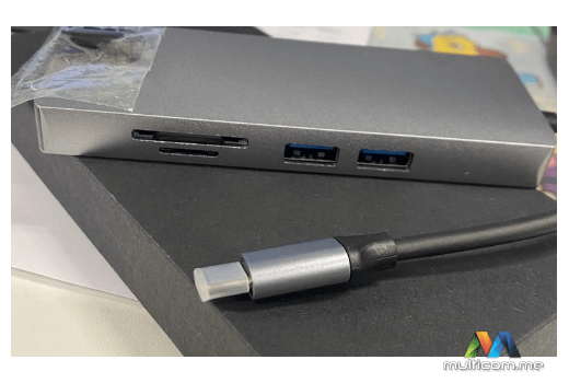 E-GREEN USB 3.1 tip C (M) - HDMI +VGA+2xUSB