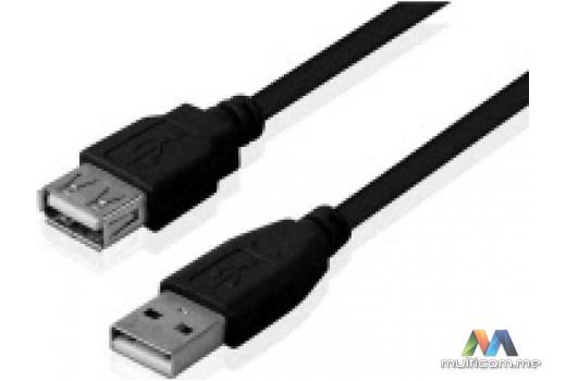E-GREEN USB A - USB A M/F 5m 