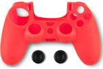 Spartan Gear  Silicon Skin Cover and Thumb Grips Red PS4