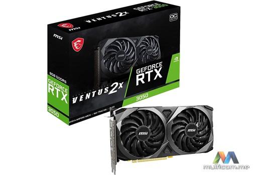 MSI VENTUS 2X XS RTX 3050 8G OC Graficka kartica