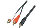 E-GREEN 3.5mm stereo - 2xRCA 