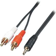 E-GREEN 3.5mm stereo - 2xRCA 
