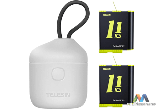 TELESIN Allin box punjac (+ 2 baterije)