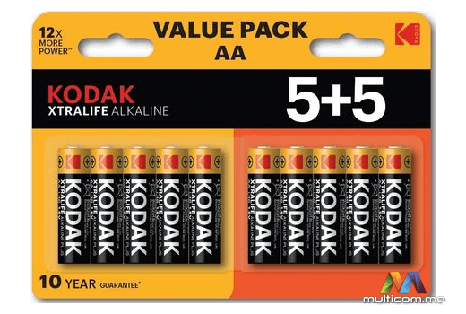 Kodak XTRALIFE (AA 10pcs) Baterija