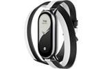 Xiaomi Band 8 Double Wrap Strap (Black and White)
