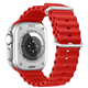 Swissten Apple watch Silicone band Marine straps 42-49mm (Red)