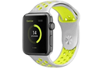 Swissten Silver / yellow 42 - 49mm apple watch silicone band