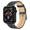 Swissten Apple watch Leather band black (42, 44, 45, 49) mm