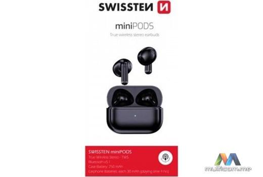 SWISSTEN Bluetooth TWS Minipods (Crna)