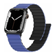 Swissten Apple watch Silicone band magnetic 38-41mm (Blue/Black)