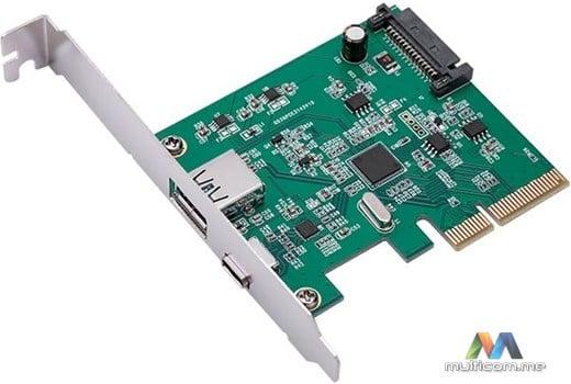 E-GREEN PCI-Express kontroler USB 3.1 Type-A