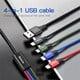 Baseus 4-u-1 kabl - Lightning - Type C - micro USB