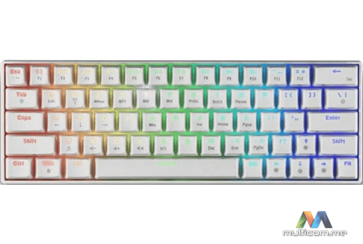 Spartan Gear Pegasus 2 RGB Wireless (White) Gaming tastatura