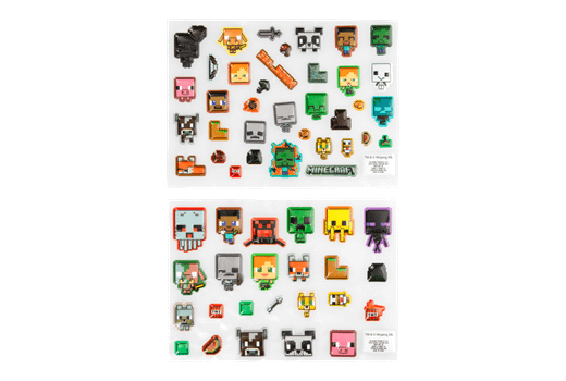 Paladone Minecraft Puffy Gadget Decals gaming figura