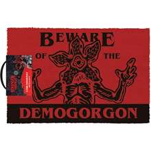 Pyramid Stranger Things 4 Beware Demogorgon DoorMat