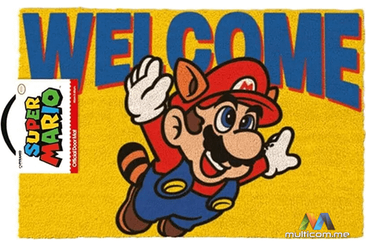 Pyramid Super Mario Welcome DoorMat gaming figura