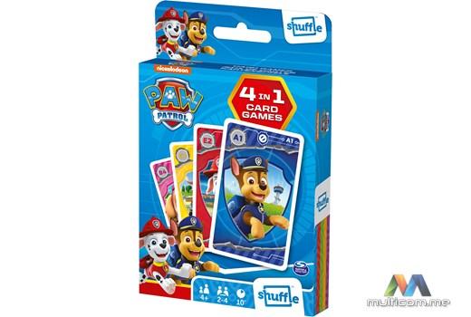 Bicycle Paw Patrol Shuffle Fun 4 in 1 Drustvena Igra