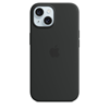 Apple iPhone 15 Silicone Case with MagSafe Black