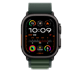 Apple Watch 49mm Loop: Dark Green Alpine Loop Large - Black Titanium Finish