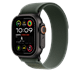 Apple Watch 49mm Loop: Green Trail Loop M / L - Black Titanium Finish