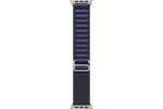 Apple Watch 49mm Loop: Navy Alpine Loop Medium - Natural Titanium Finish