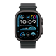 Apple Watch 49mm Band: Black Ocean Band - Black Titanium Finish