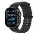 Apple Watch 49mm Band: Black Ocean Band - Black Titanium Finish
