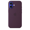 Apple iPhone 16 Silicone Case with MagSafe Plum