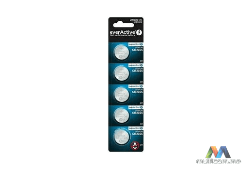 everActive mini CR2025 blister (5 kom.) Baterija