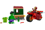 LEGO Iron Man with Bike and The Hulk