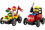 LEGO Pizza vs. Fire Truck Race Car Pack