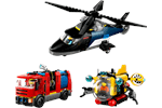 LEGO Helicopter, Fire Truck & Submarine Remix