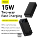 Baseus Bipow Digital Display 30000mAh 15W Power Bank