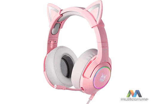 ONIKUMA K9 Cat Ears (Pink) Gaming slusalice