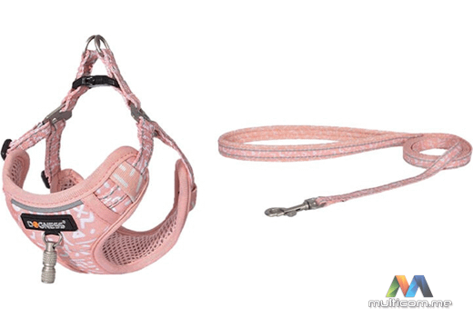 Dogness povodac i pojas set za macku (Roza)