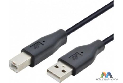 E-GREEN  2.0 USB A - USB B M/M 5m