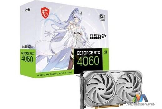 MSI RTX 4060 VENTUS 2X WHITE 8GB OC Graficka kartica