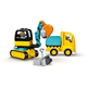 LEGO Truck and Tracked Excavator