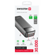 Swissten POWER LINE II BLACK 30000mAh powerbank