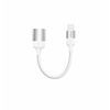 Swissten OTG Adapter Textile Lightning / USB-A 0,12 M White
