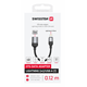 Swissten OTG Adapter Textile Lightning / USB-A 0,12 M Black